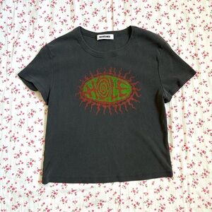 🌷Daydreamer LA Hole Vintage Sun Logo Baby Tee